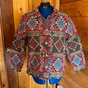 Orvis Vintage Tapestry Jacket Size Large